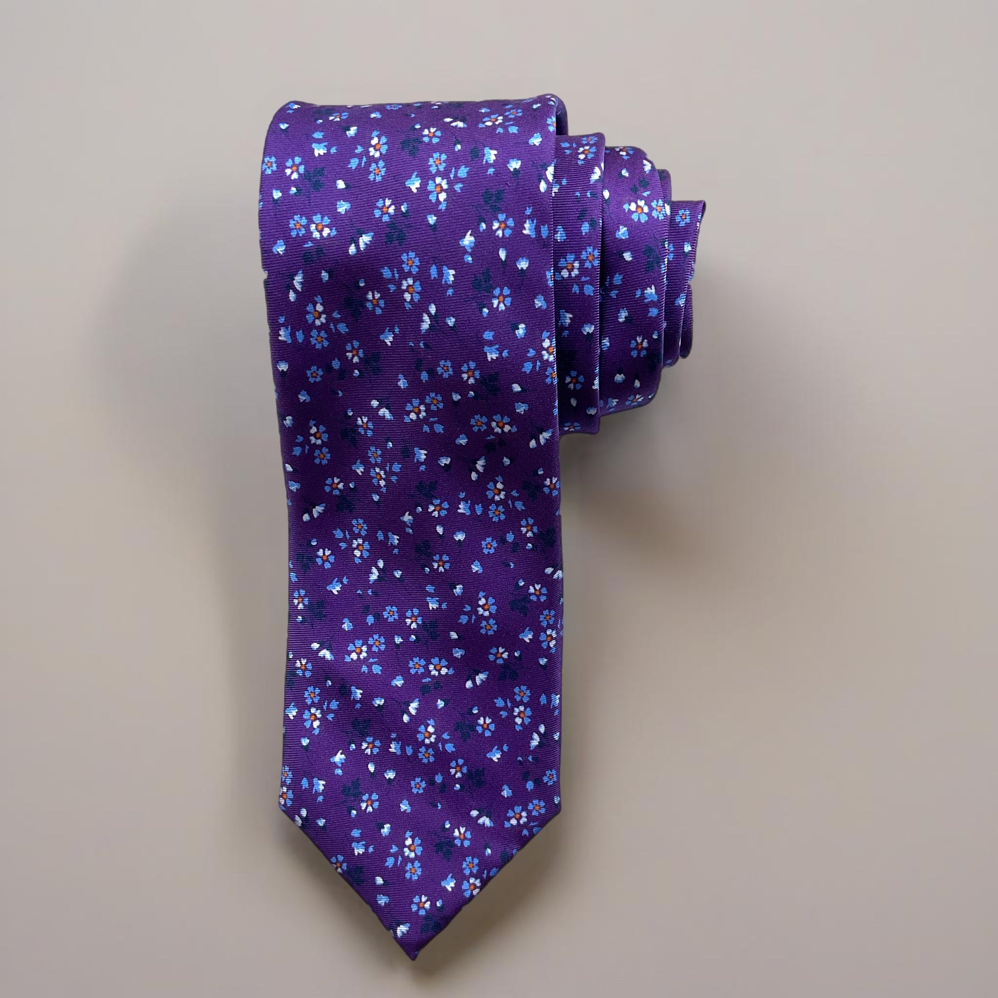 Floral Tie Ties Altea Purple Floral