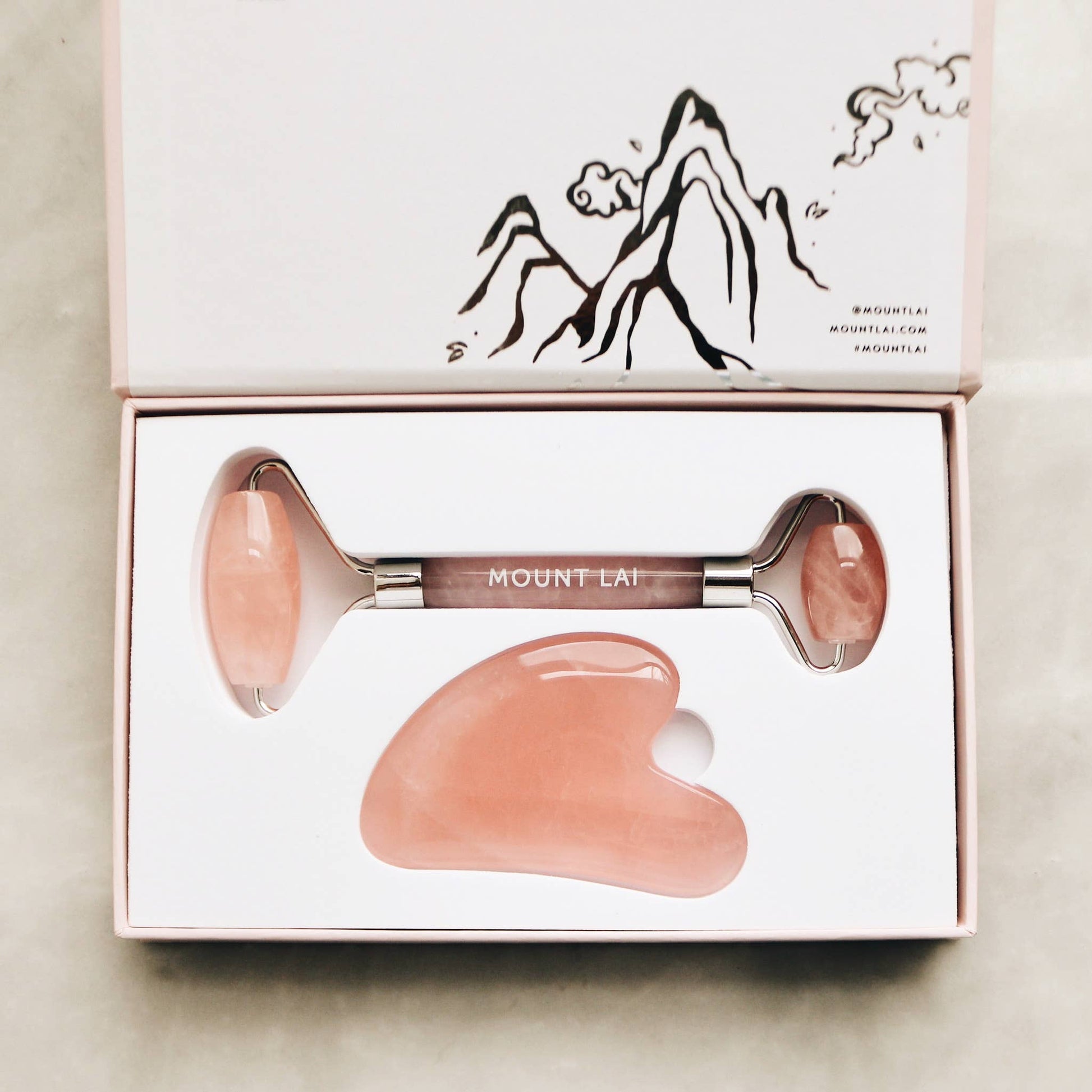 Rose Quartz Facial Spa Set Beauty Mount Lai