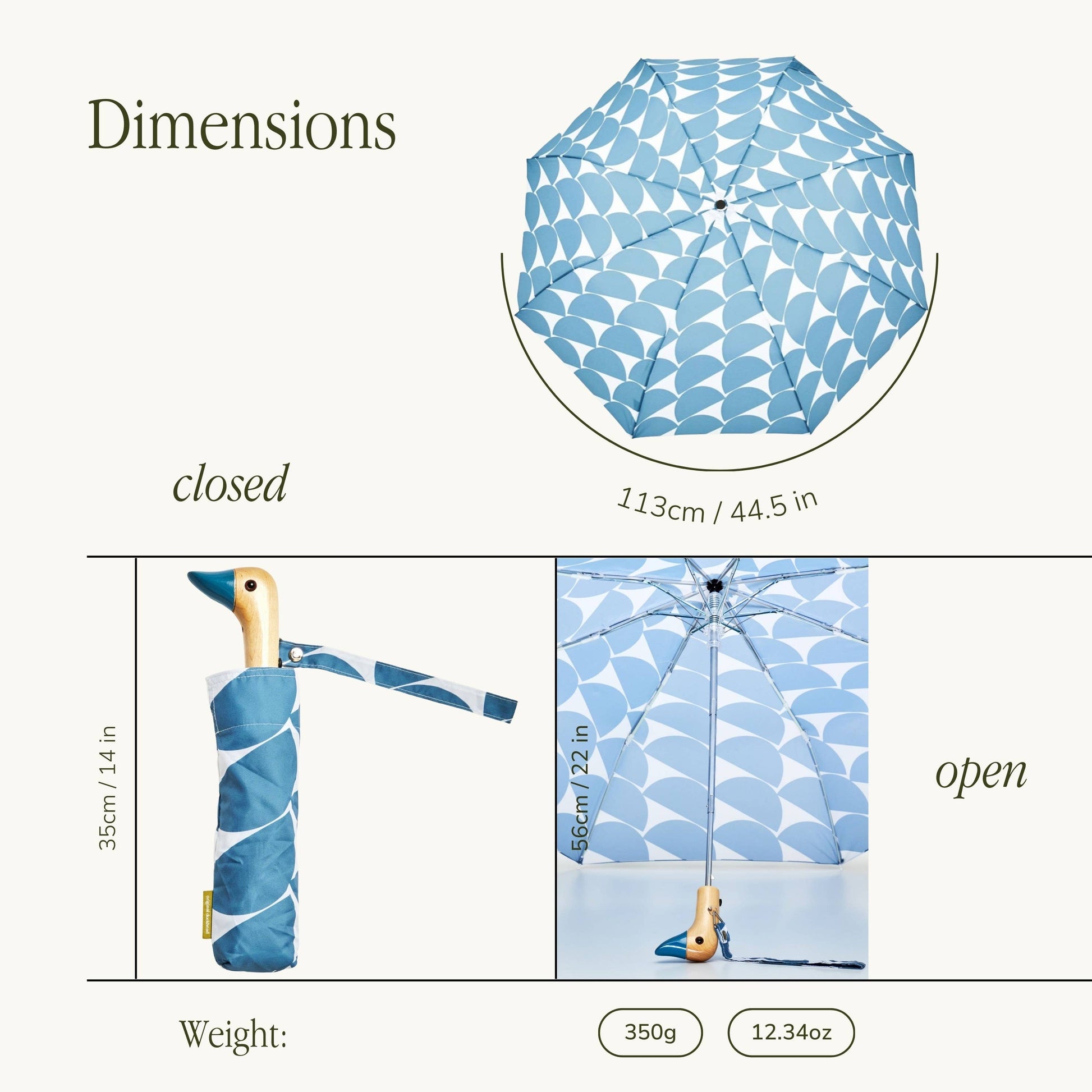 Denim Moon Pattern Eco-Friendly Duckhead Umbrella Home Objects Original Duckhead USA