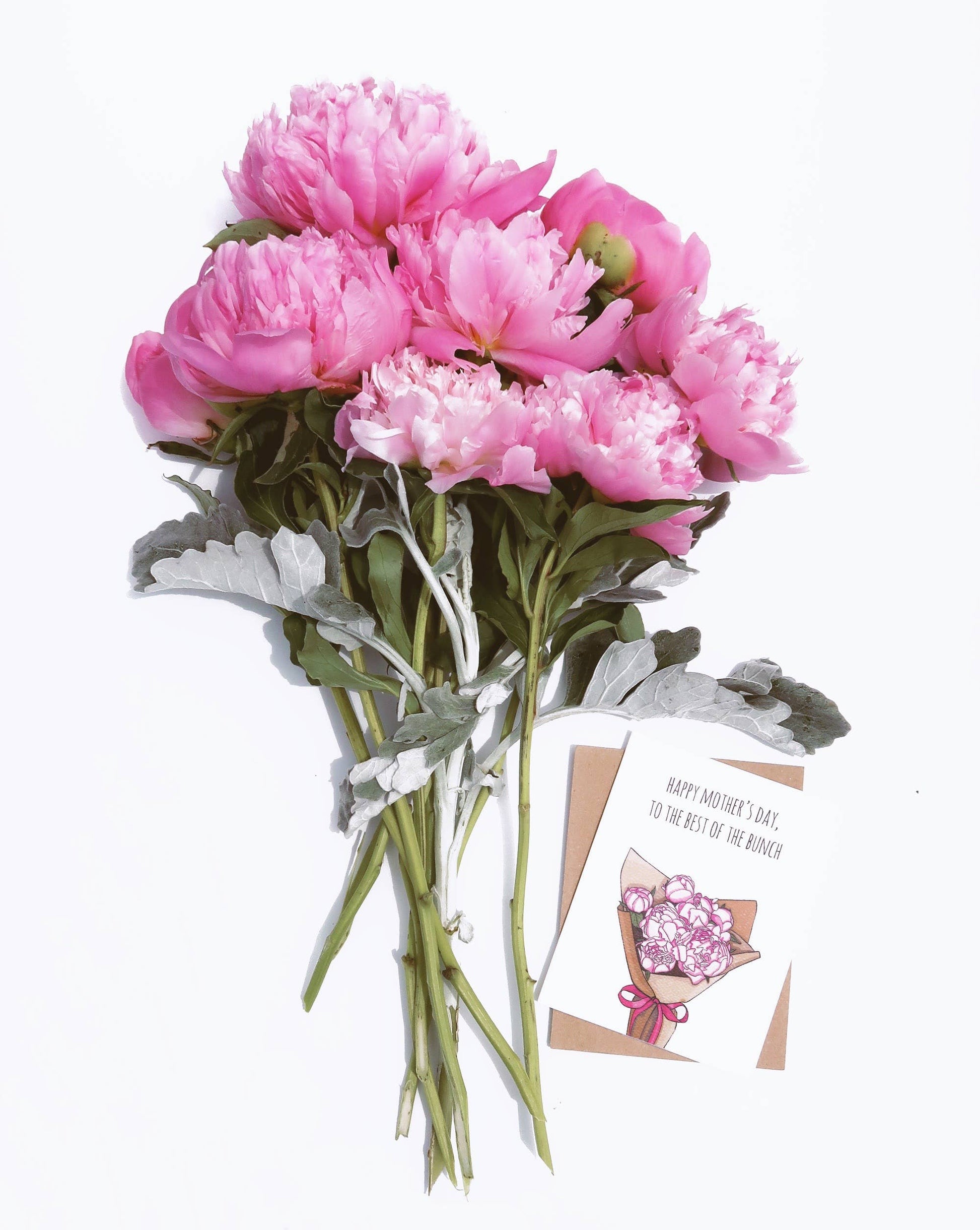 Mother's Day Best Peonies Cards Noted By Copine
