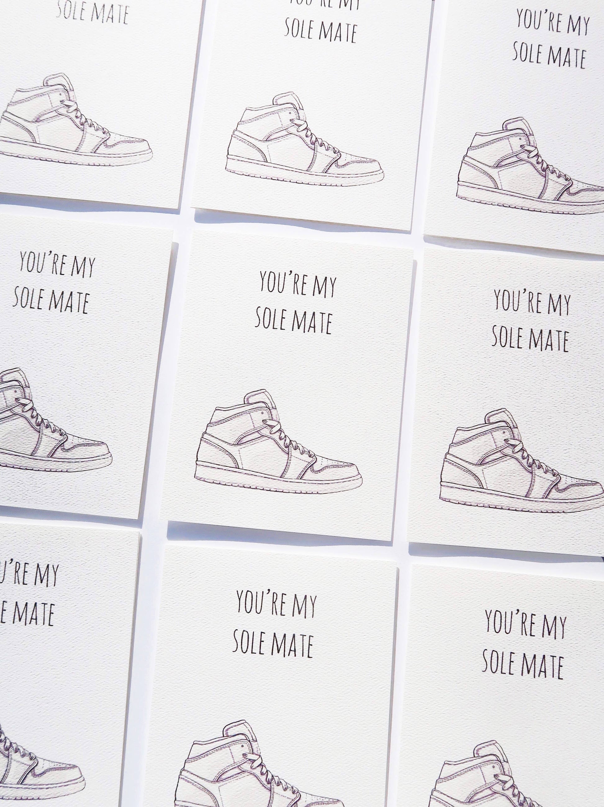 Sole Mate - Hand Illustrated Love Card Cards Noted By Copine