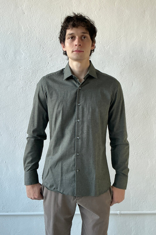 Flannel Twill Shirt Shirts fig.