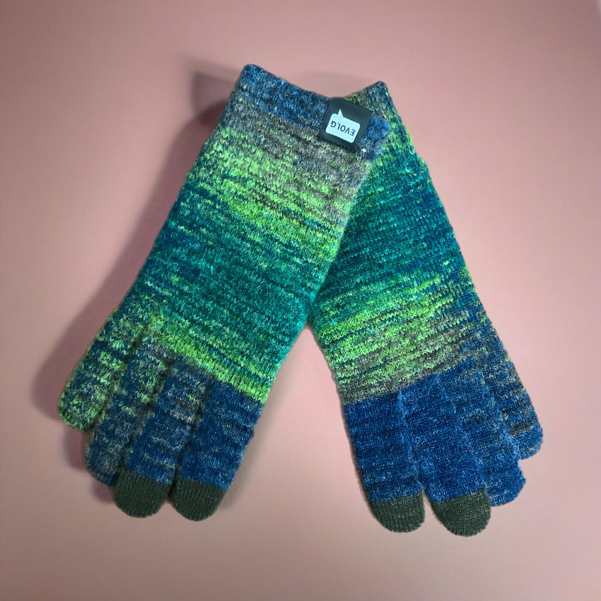 Planet Knit Gloves Gloves Evolg Green O/S