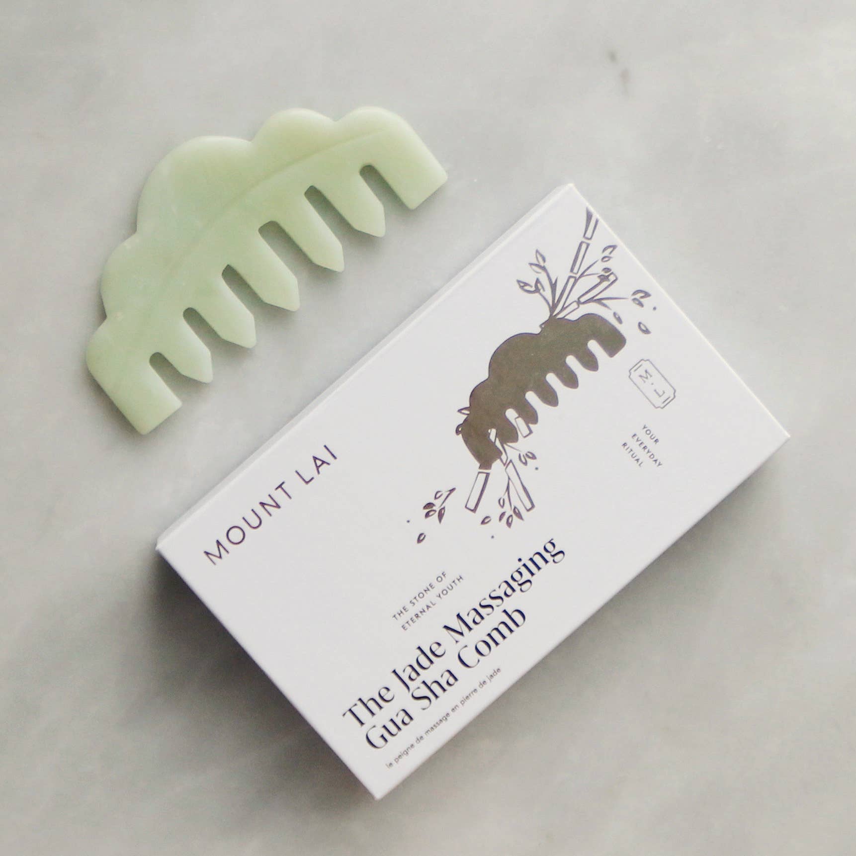 The Jade Massaging Gua Sha Comb Beauty Mount Lai