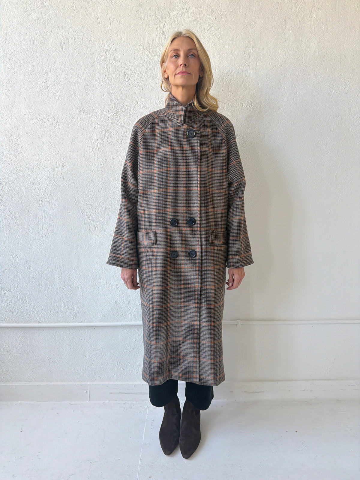 Agnes Coat in Double Faced Wool - 7