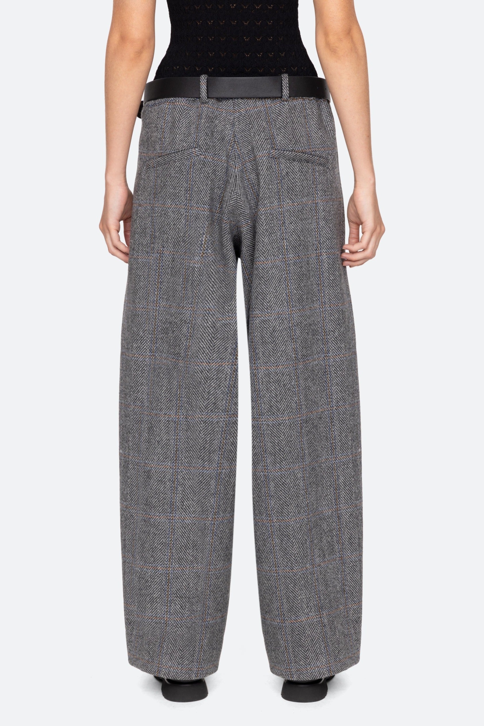 Eleni Denim Combo Pants W/ Lthr Belt Jeans SEA NEW YORK