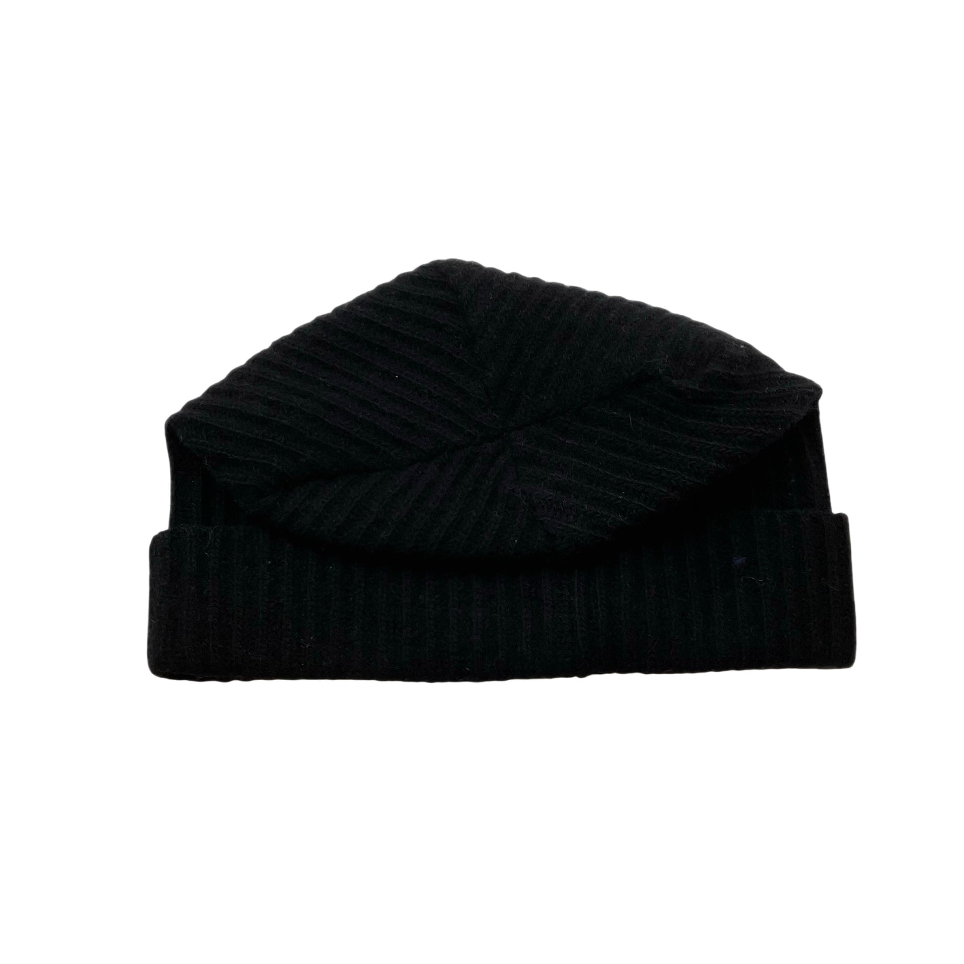 Cuffed Rib Hat Accessories Portolano Black O/S