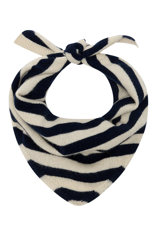 Stripe Bandana Scarves Jumper 1234 V6_Limestone_New Navy One Size