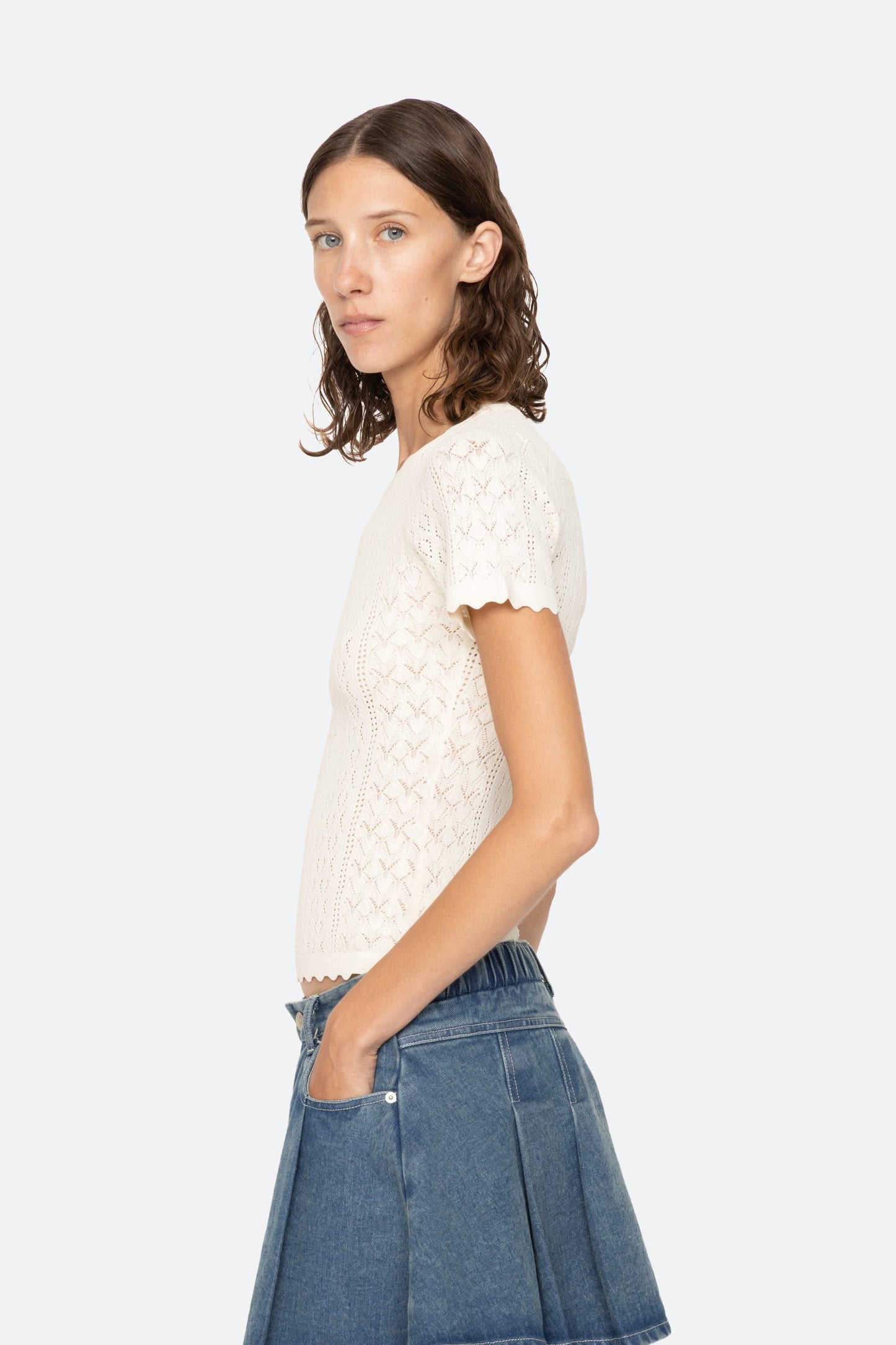 Georgia Knit S/S Top Tops SEA NEW YORK