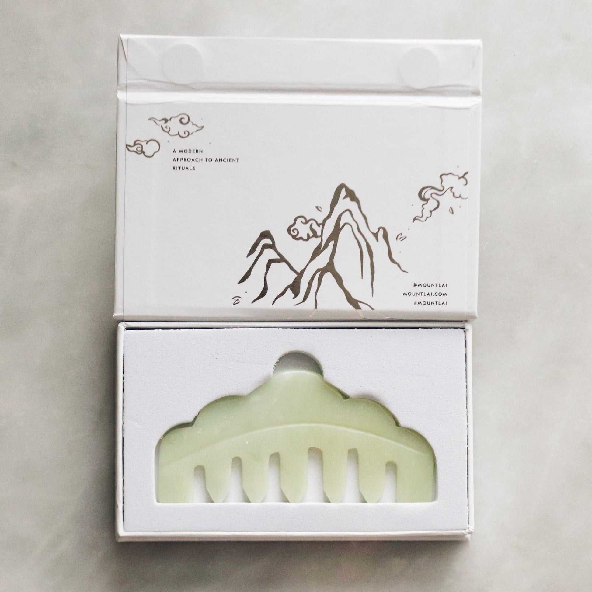 The Jade Massaging Gua Sha Comb Beauty Mount Lai