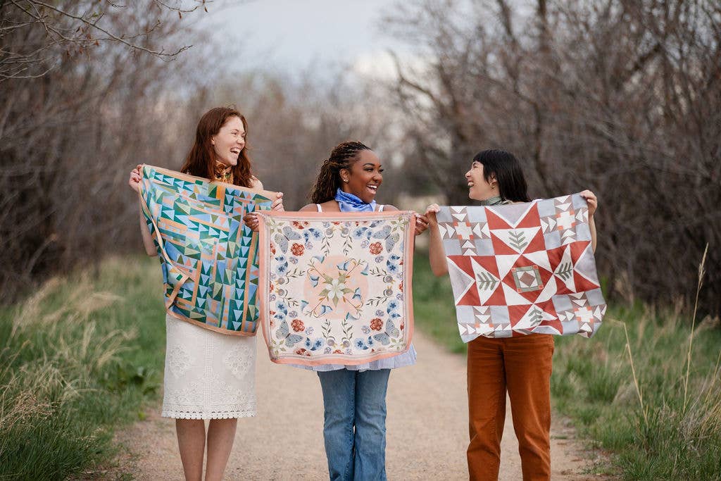 100% Silk Scarf - Prism Scarves Matty Miller Studio