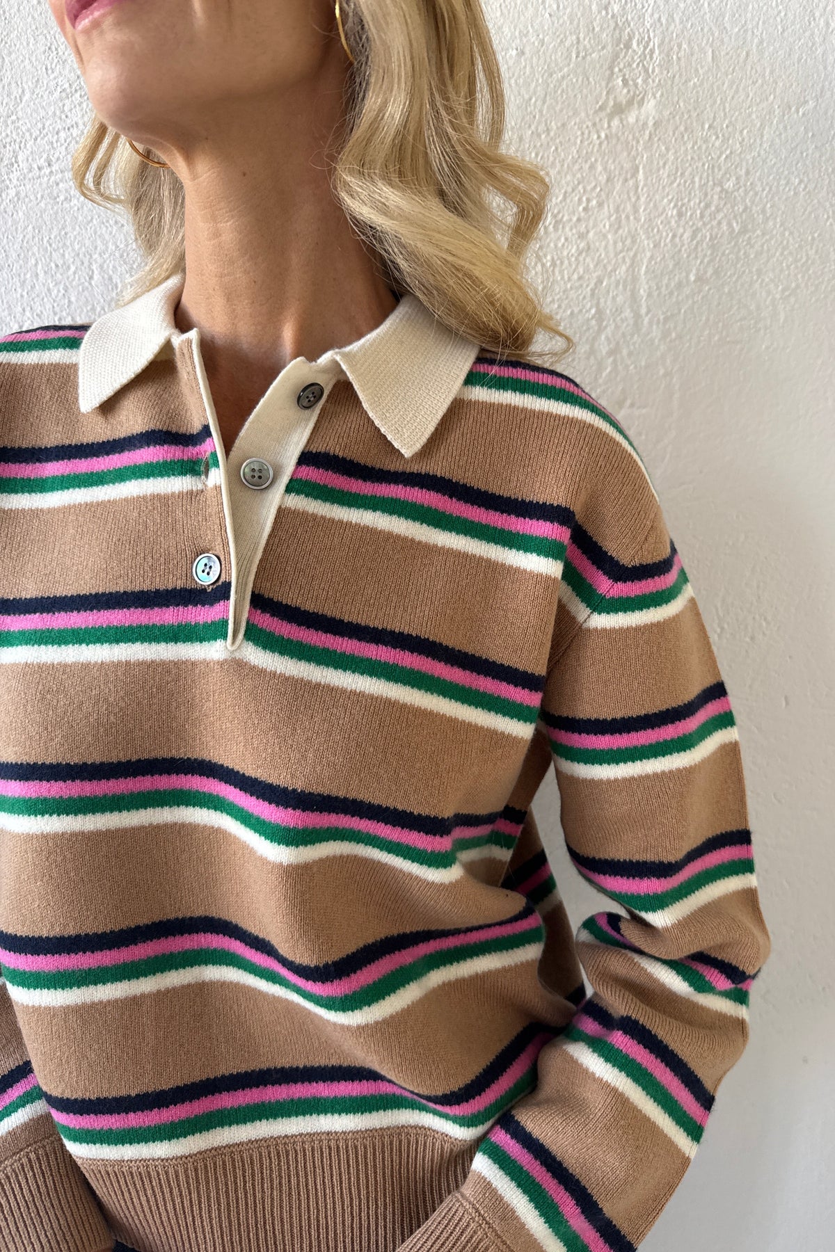 Tipping Stripe Rugby Shirt Jumper 1234