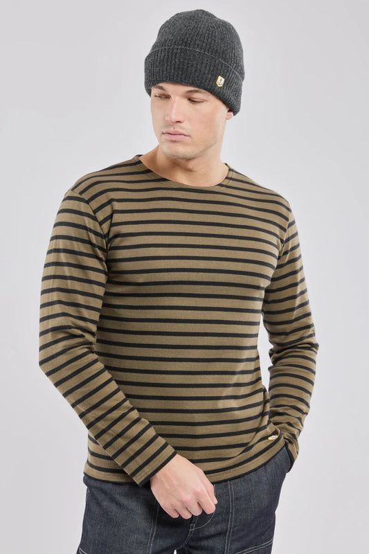 Stripe Shirt Tees Armor Lux Olive/Black S