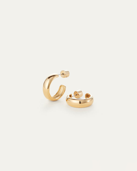 Staple Hoops Small Jewelry JENNY BIRD