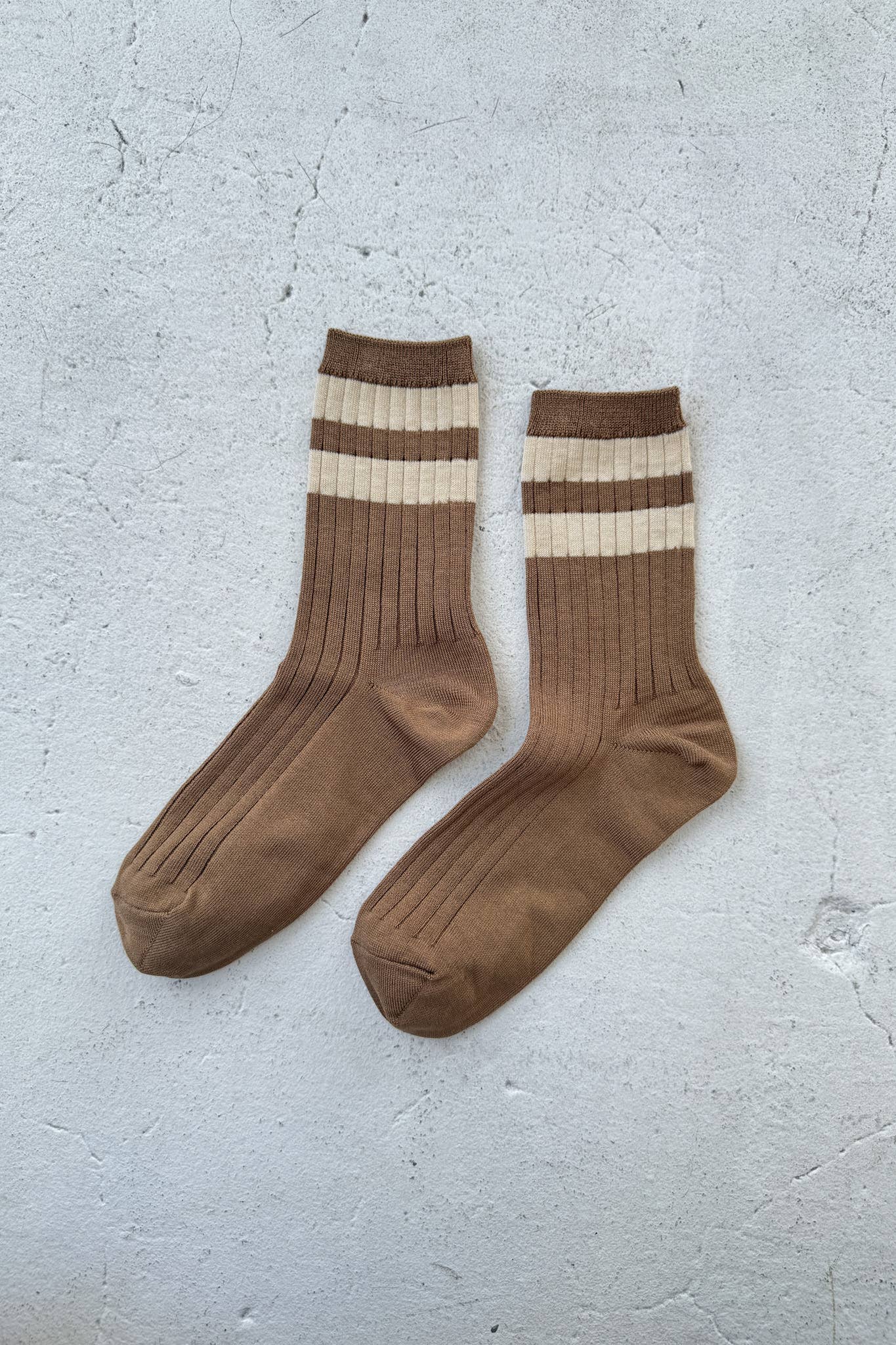 Her Socks - Varsity Socks Le Bon Shoppe Toffee