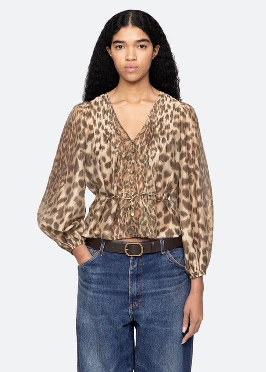 Claude Print L/S Top Tops SEA NEW YORK
