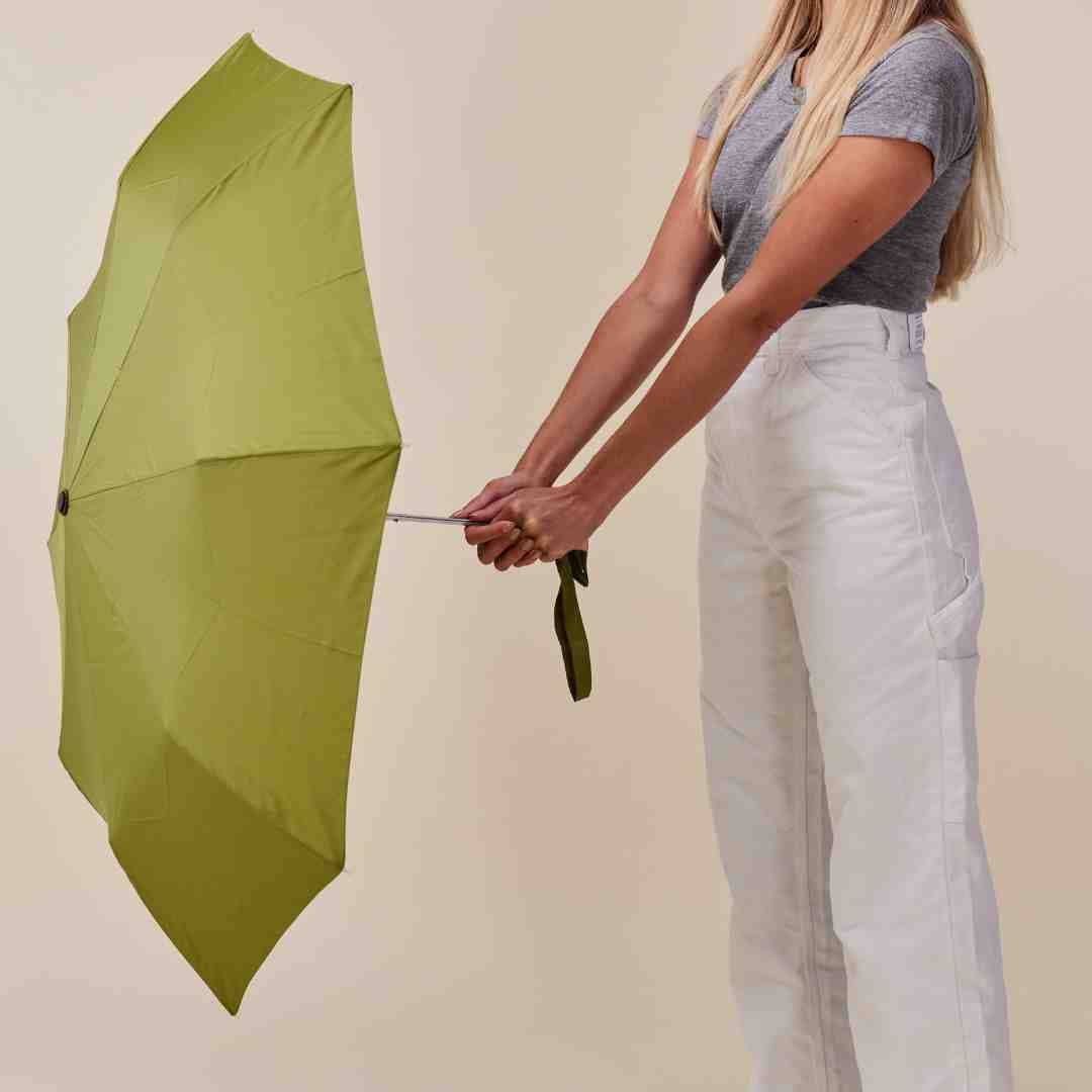 Olive Compact Eco-Friendly Duck Umbrella  Original Duckhead US   