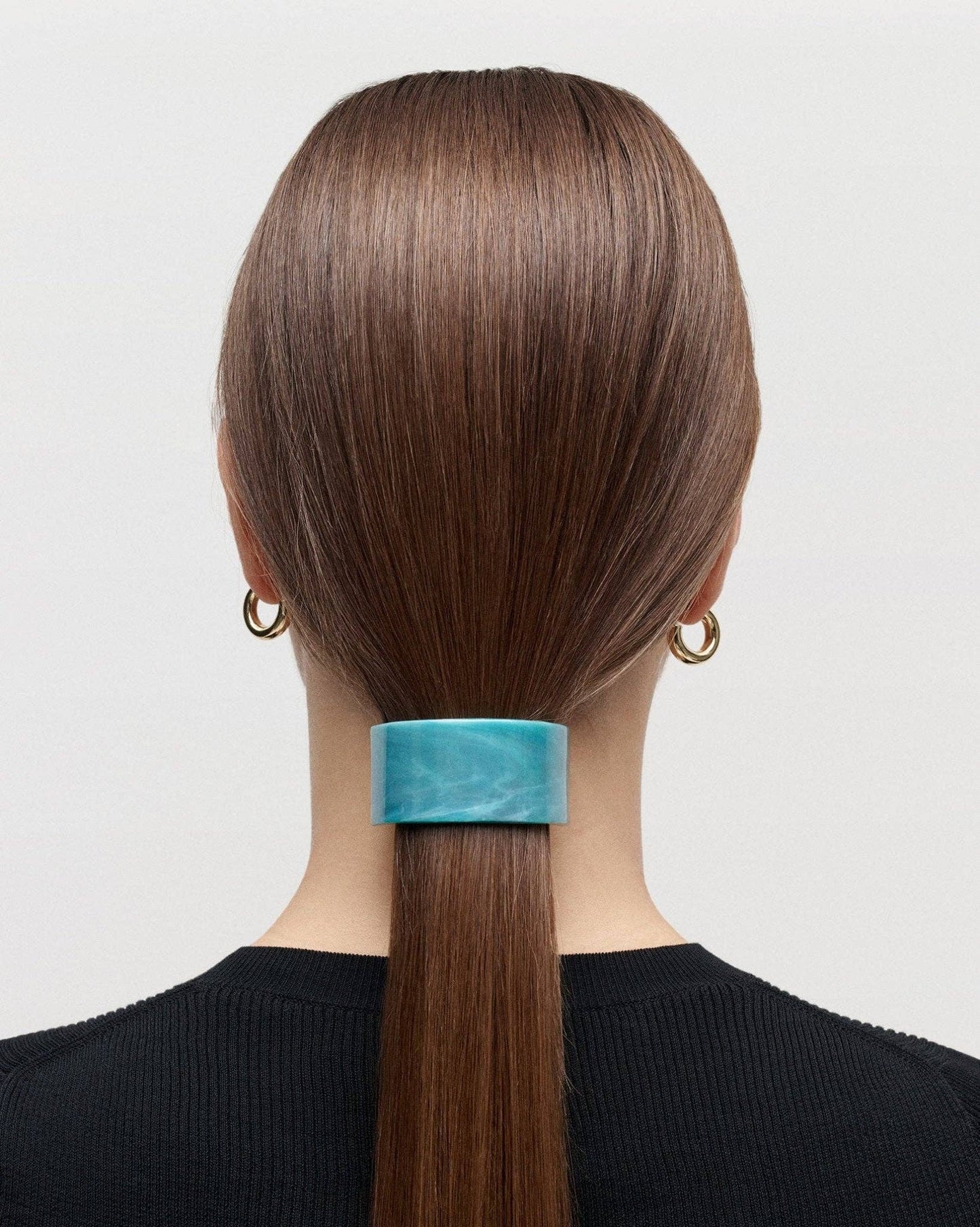 French Pony Barrette in White Shell Hair Accessories MACHETE