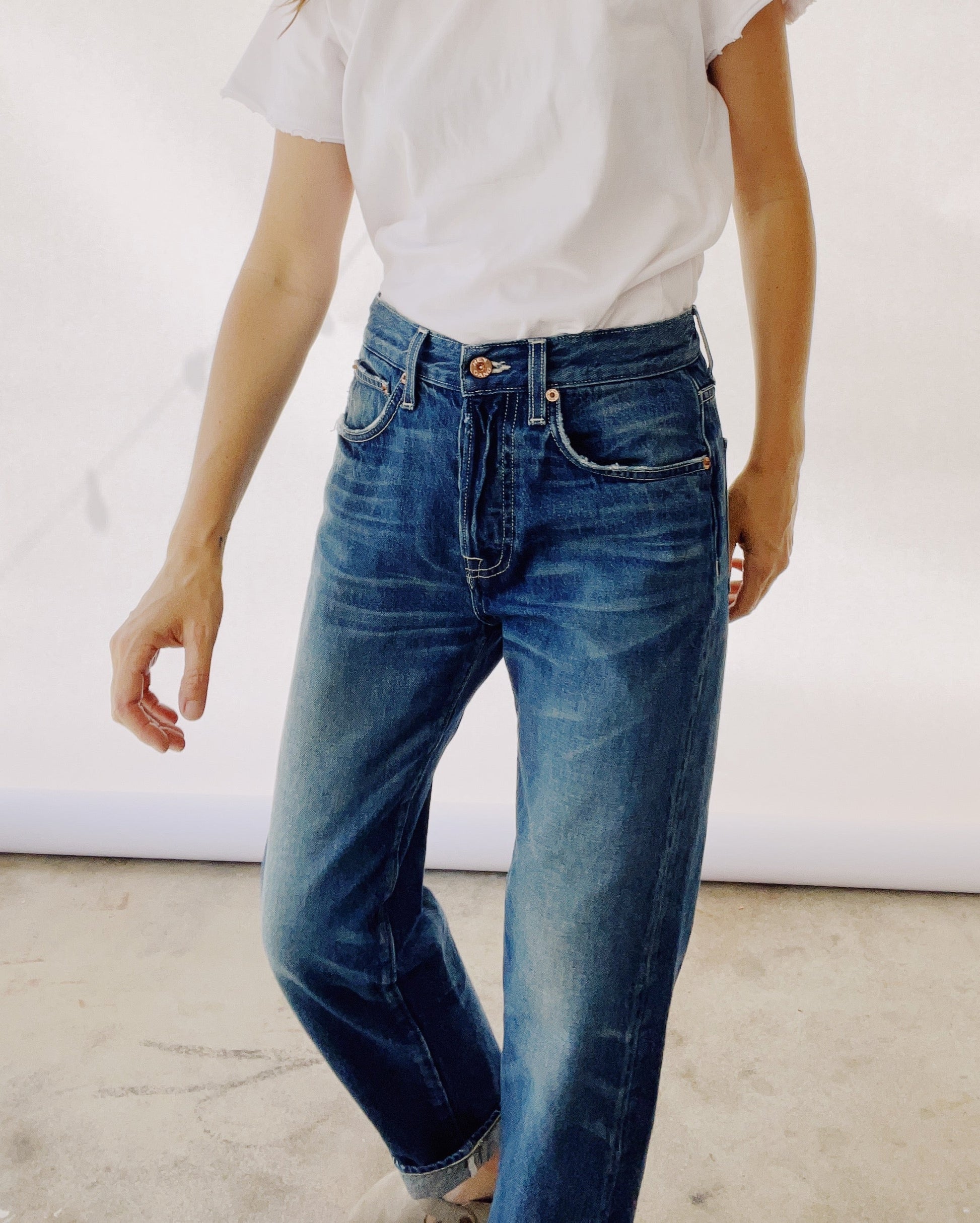 The Loose Crop Jean Bottoms HEY GANG