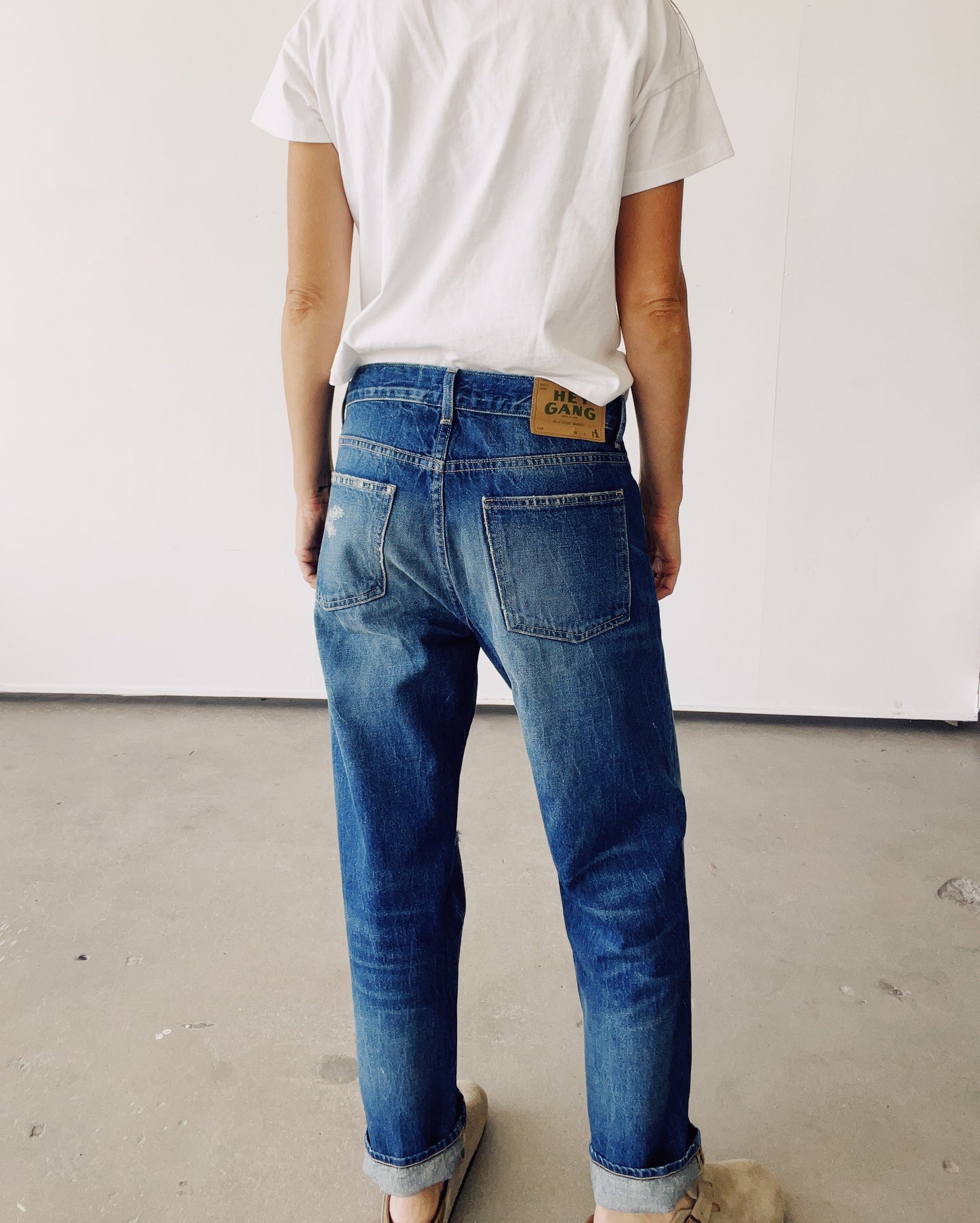 The Loose Crop Jean Bottoms HEY GANG