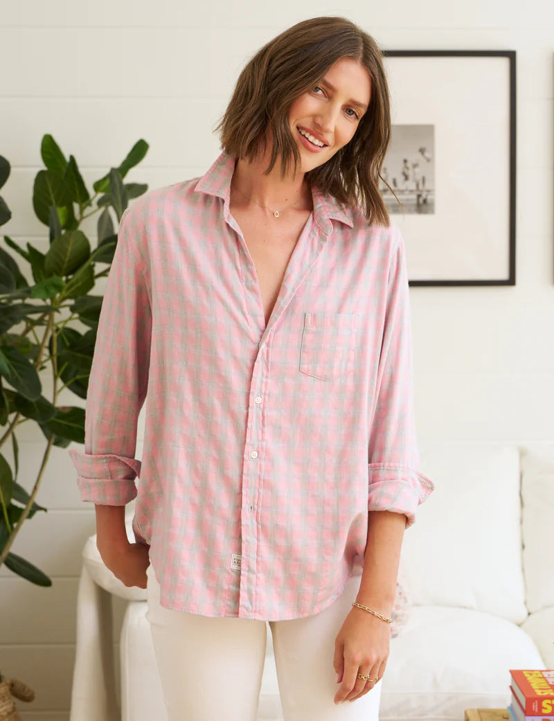 Eileen Shirt Tops Frank & Eileen Grey/Pink Check XS 