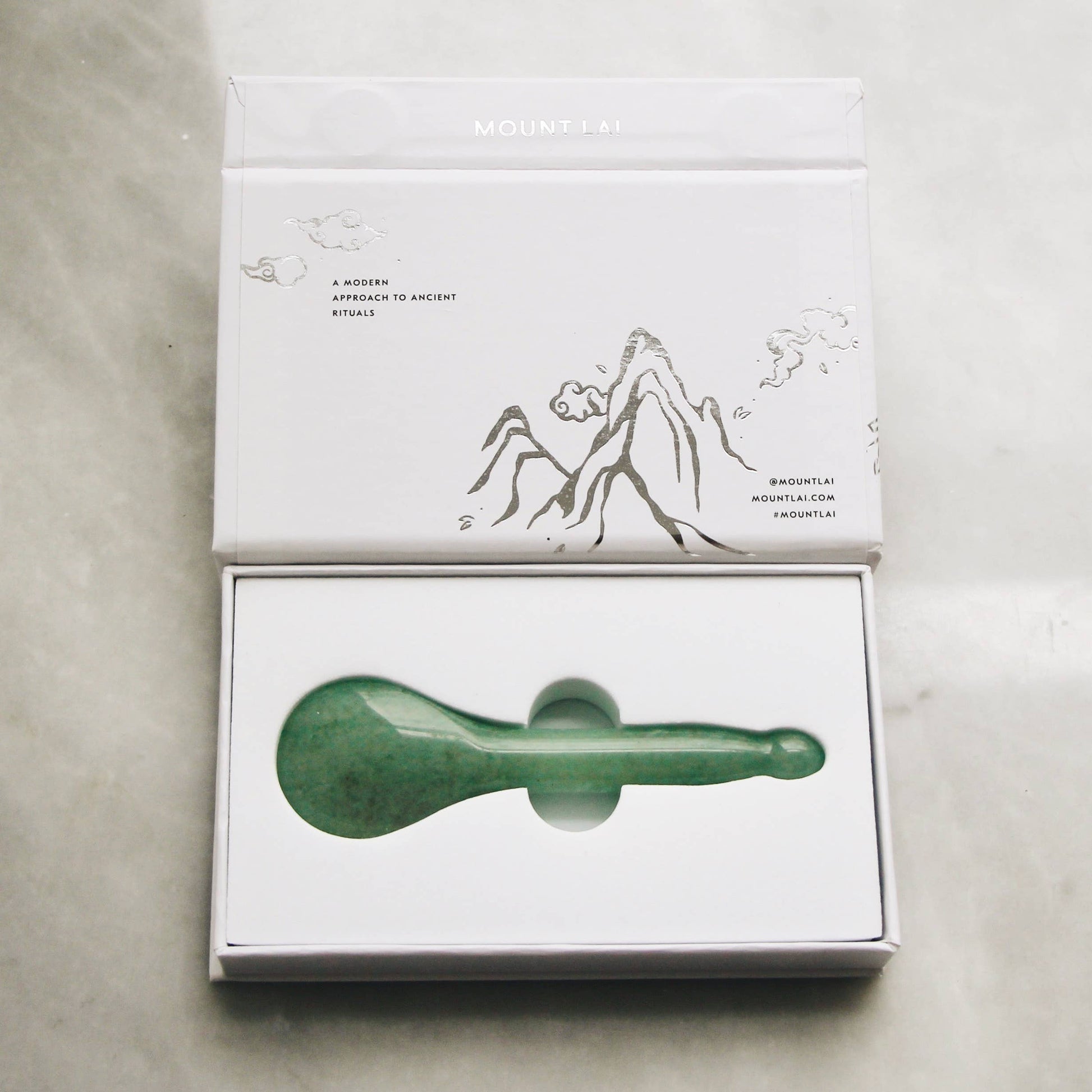 The Jade Acupressure Gua Sha Spoon Beauty Mount Lai