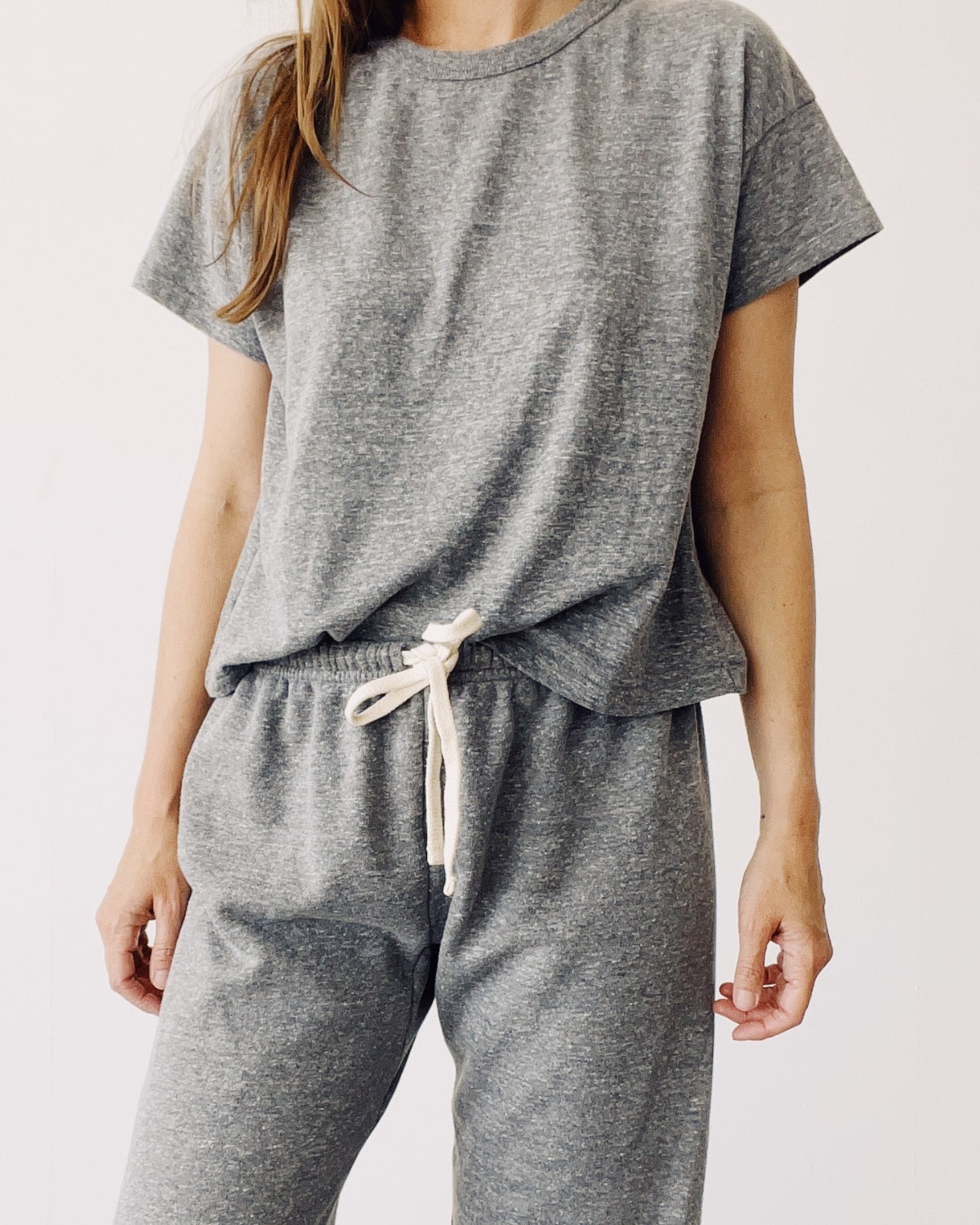 The Boxy Tee P.E. Grey Tees HEY GANG