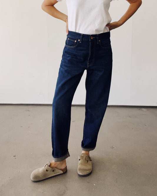 The Loose Crop - Eddy Wash Denim HEY GANG