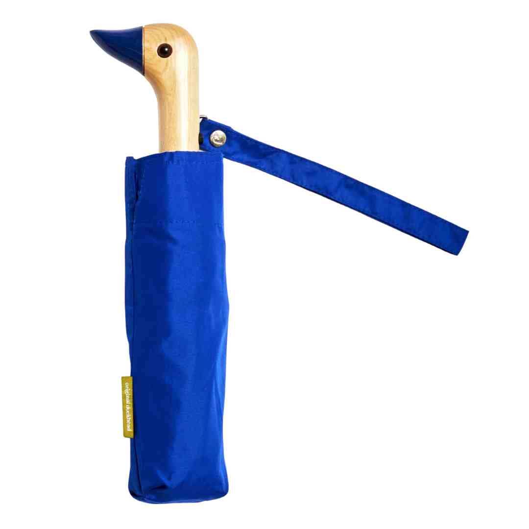 Royal Blue Compact Duck Umbrella  Original Duckhead US   