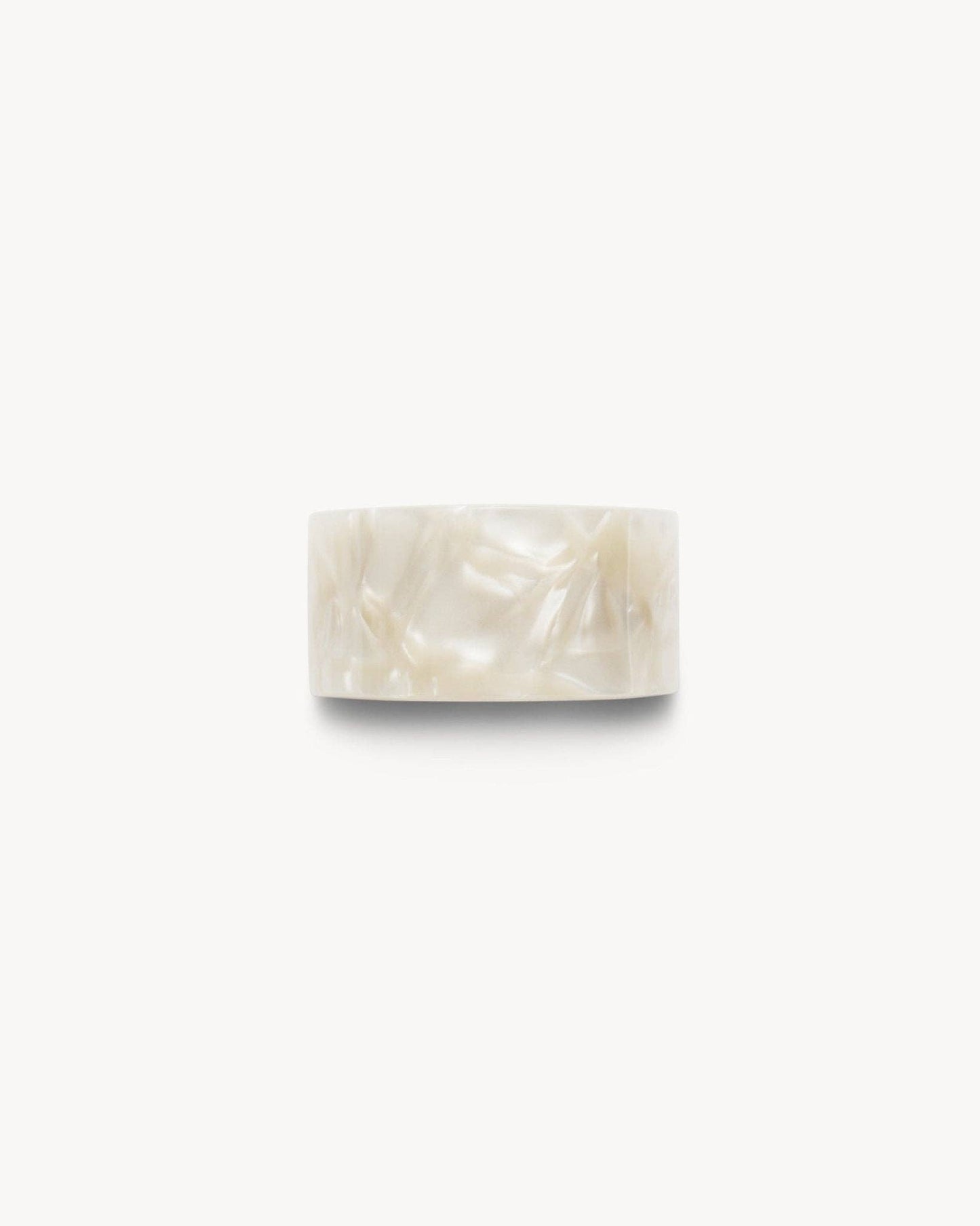 French Pony Barrette in White Shell Hair Accessories MACHETE