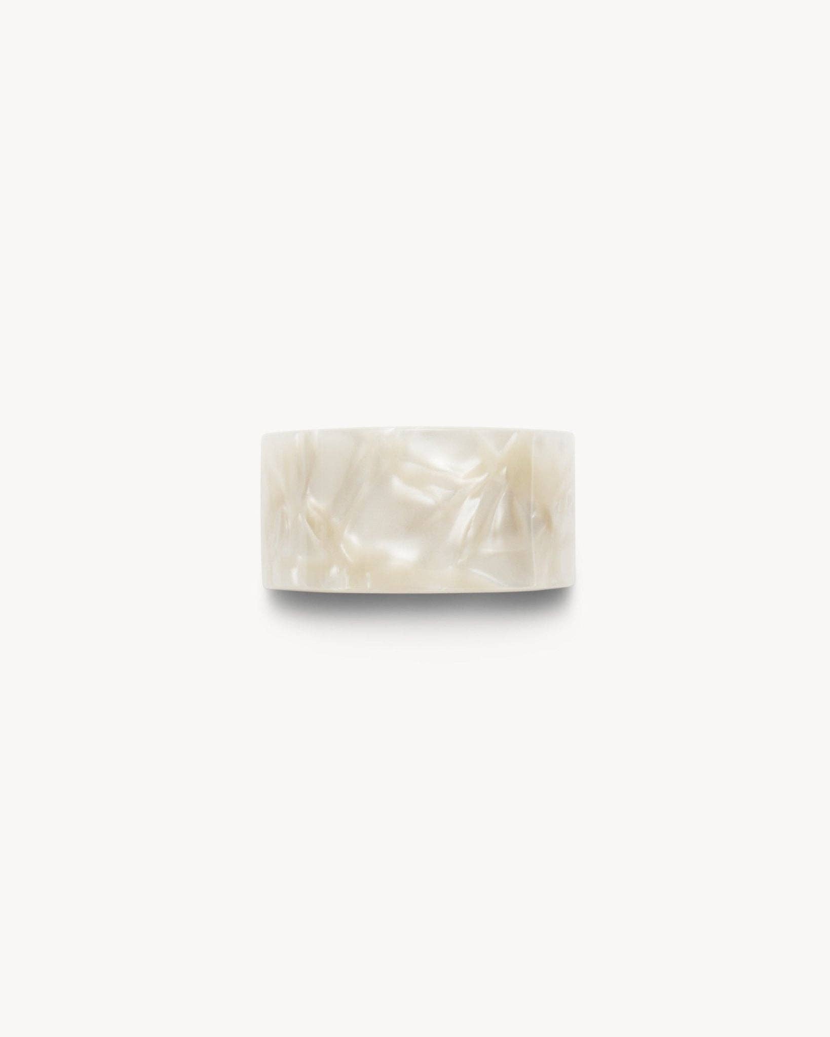 French Pony Barrette in White Shell Hair Accessories MACHETE