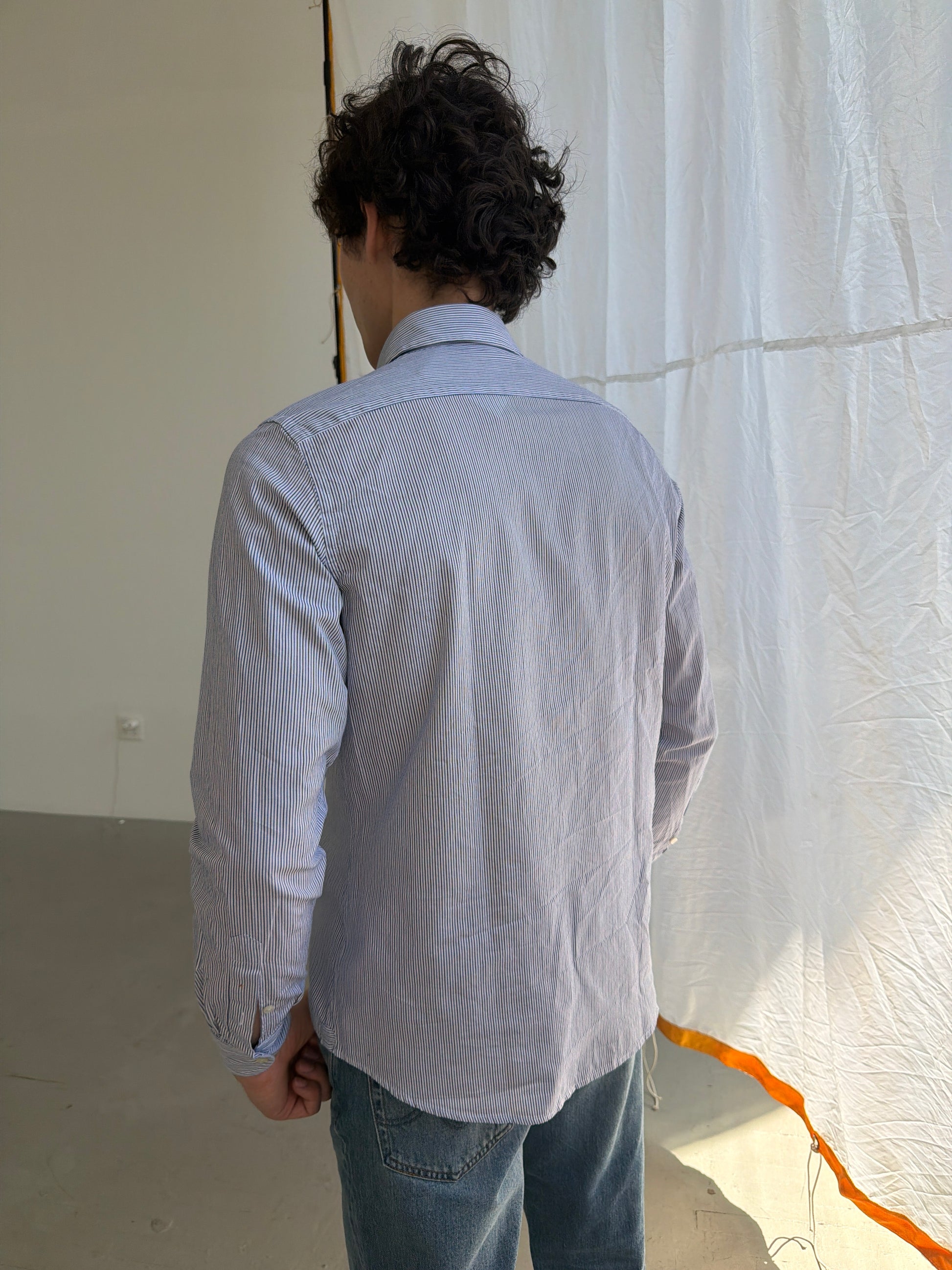 Two-Tone Pinstripe Oxford Shirts fig.