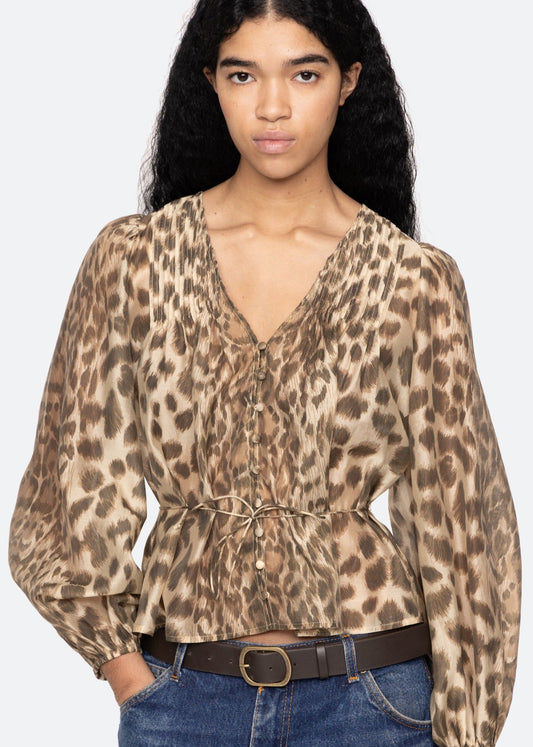 Claude Print L/S Top SEA NEW YORK