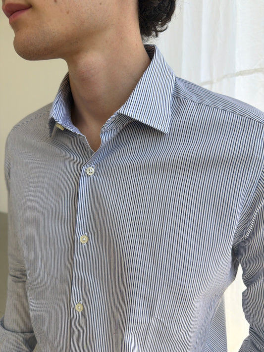 Two-Tone Pinstripe Oxford Shirts fig.
