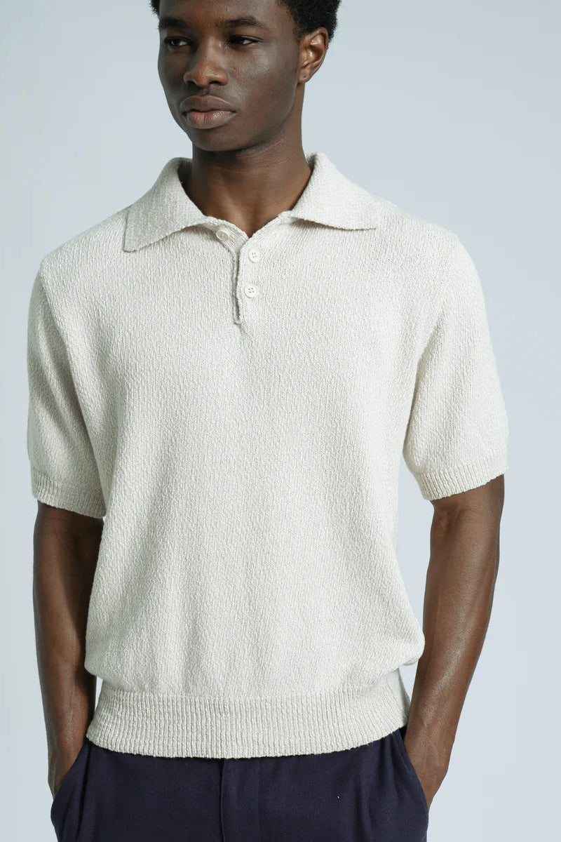 Kier Knitted Polo Polos Far Afield