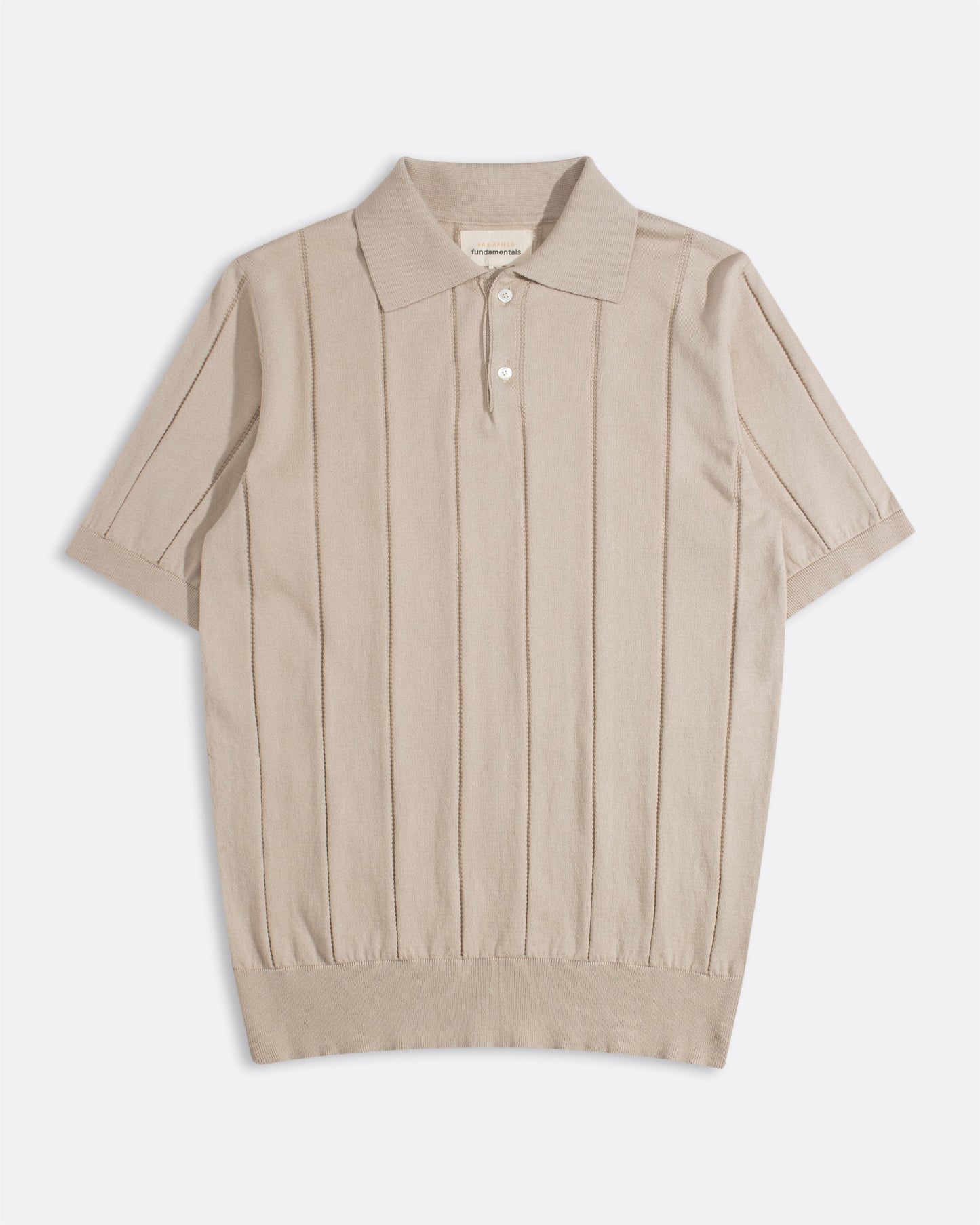 Jacobs Knitted Polo Polos Far Afield Sand 1/S