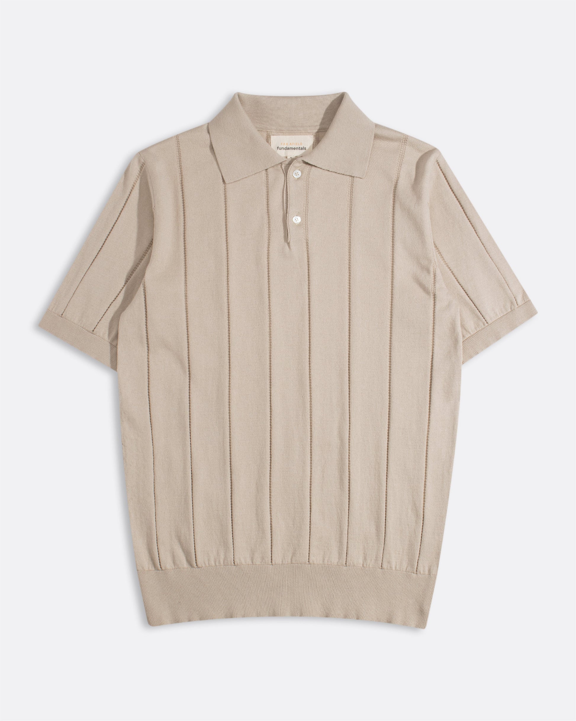 Jacobs Knitted Polo Polos Far Afield Sand 1/S