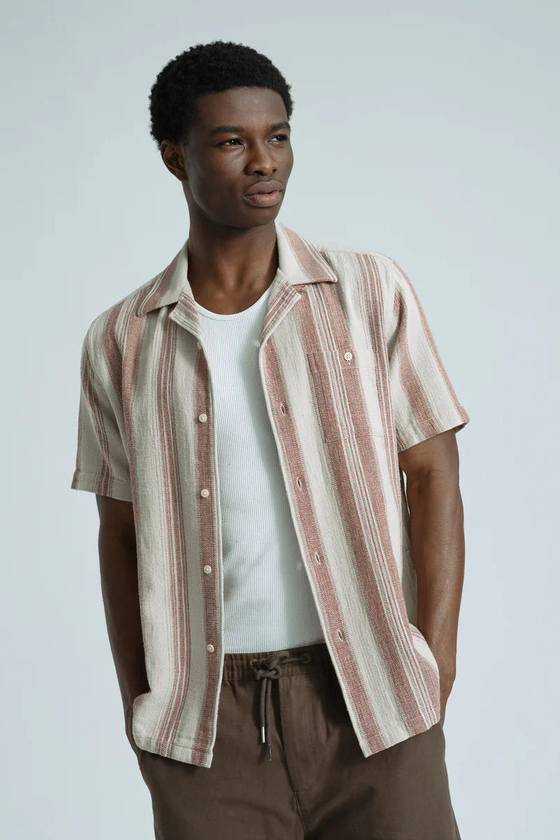 Dobby Stripe Selleck Shirt Tops Far Afield