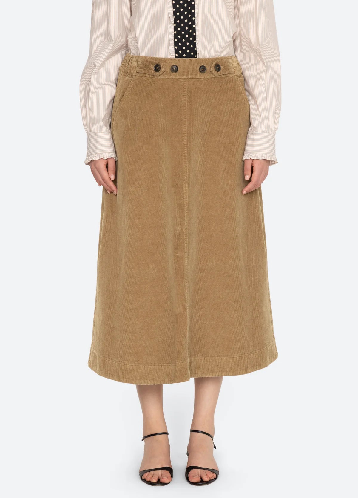 Garrett Corduroy Midi Skirt