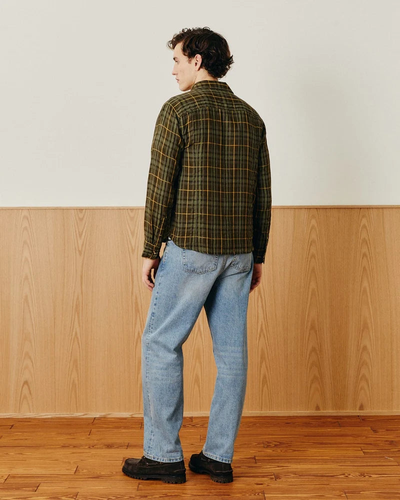 Crinkle Plaid L/S Shirt Shirts Corridor