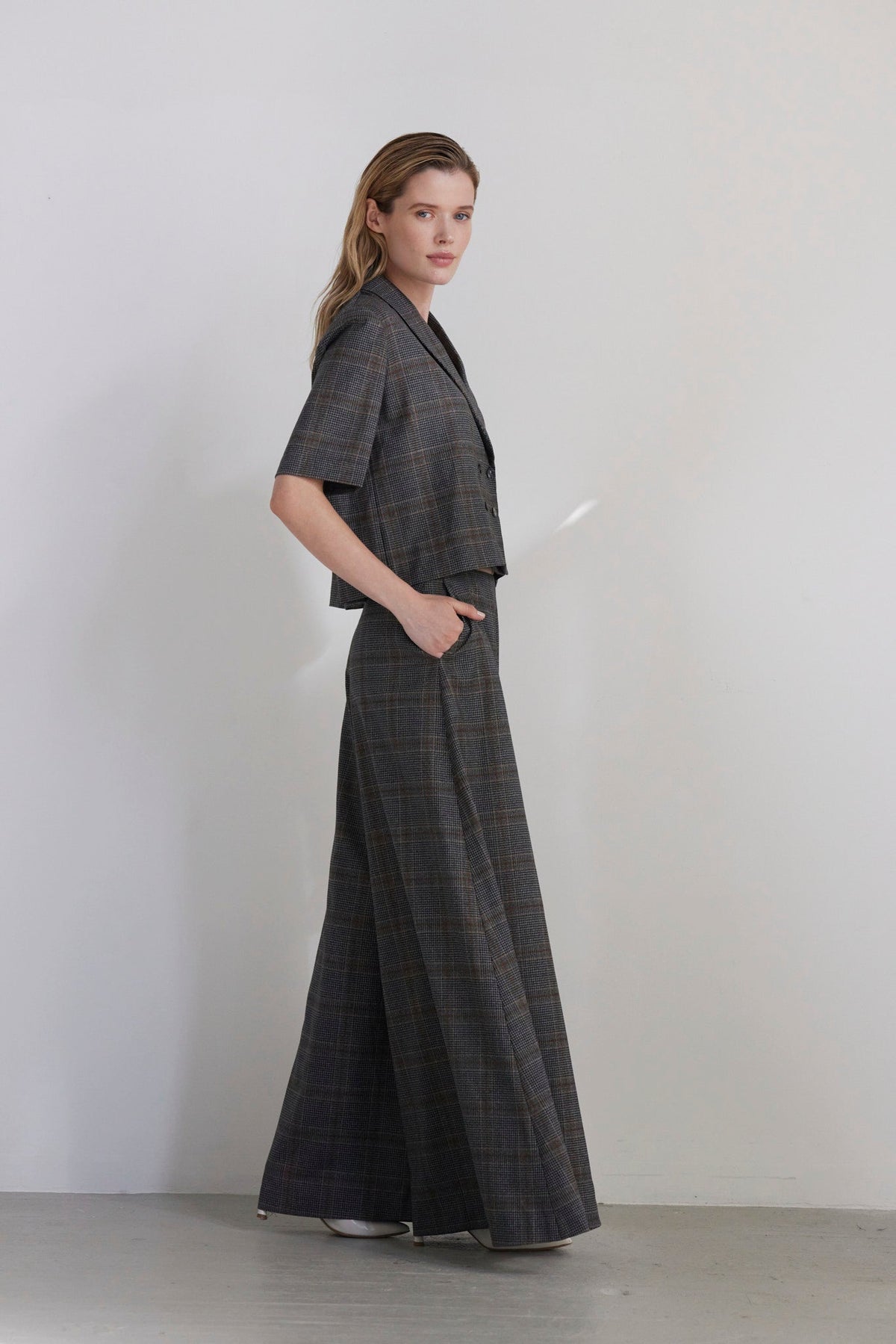 Angela Palazzo Pant in Wool Pants CHRISTINE ALCALAY - 4