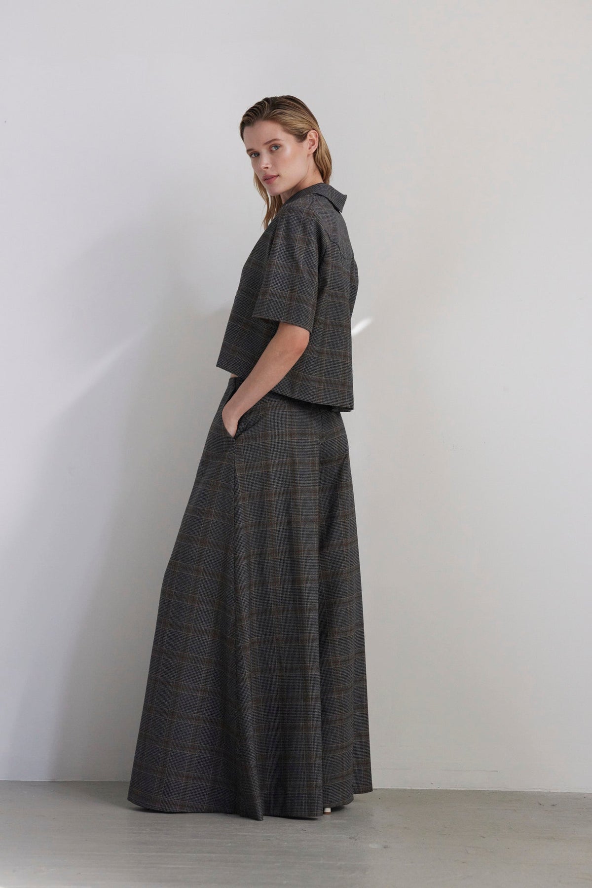 Angela Palazzo Pant in Wool Pants CHRISTINE ALCALAY - 2