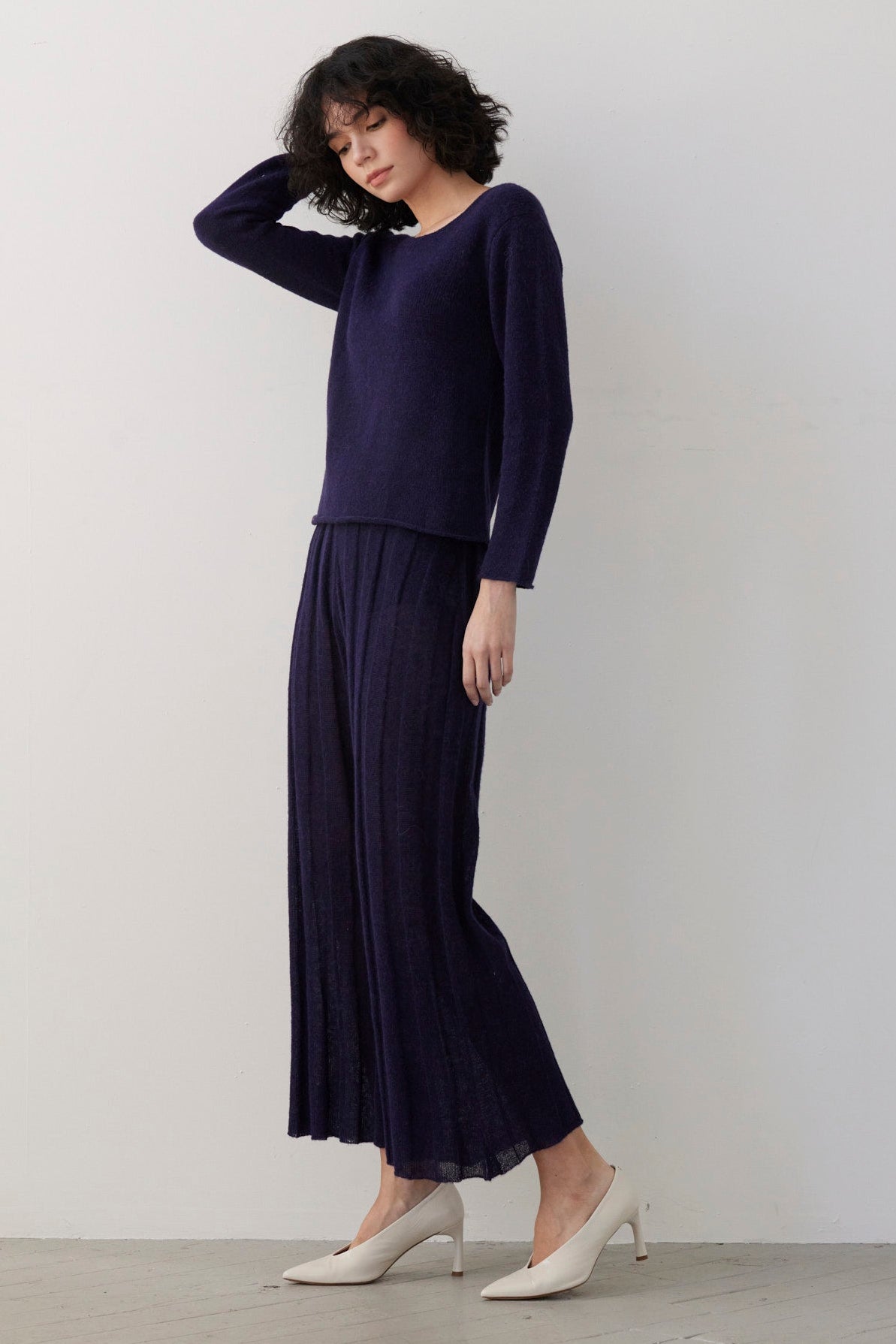 Sandra Ribbed Alpaca Knit Pant Pants CHRISTINE ALCALAY