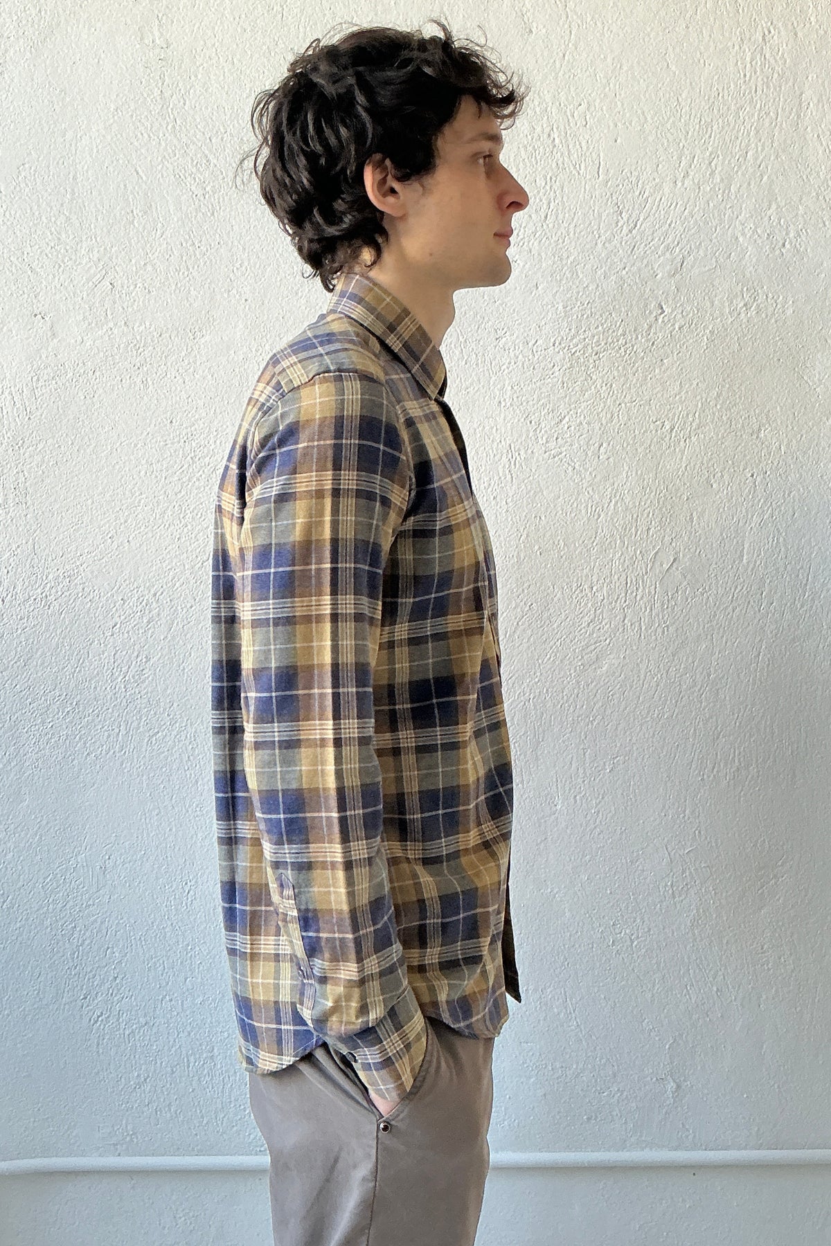 Flannel Ombre Plaid Shirt Shirts fig. - 3