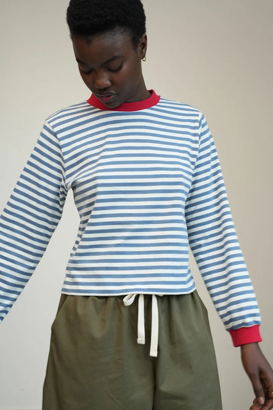 Jersey Stripe L/S Tee Tees Beaumont Organic