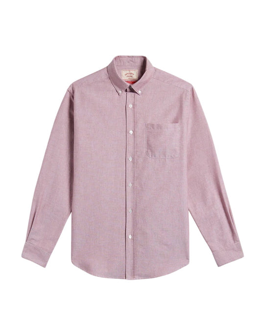 Belavista L/S Button Down Shirt Tops Portuguese Flannel Bordeaux XL