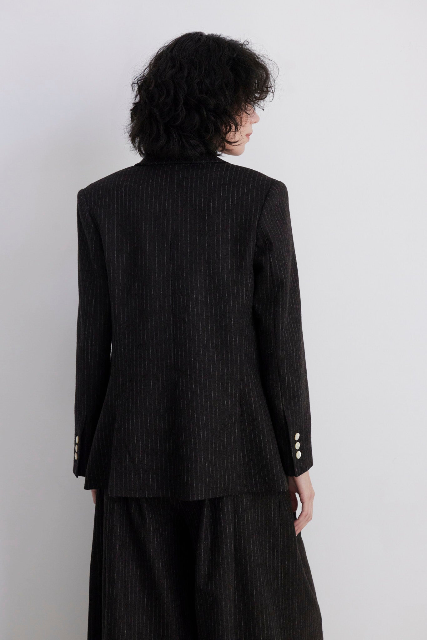 Bianca Peak Lapel Blazer in Wool Jackets CHRISTINE ALCALAY - 5