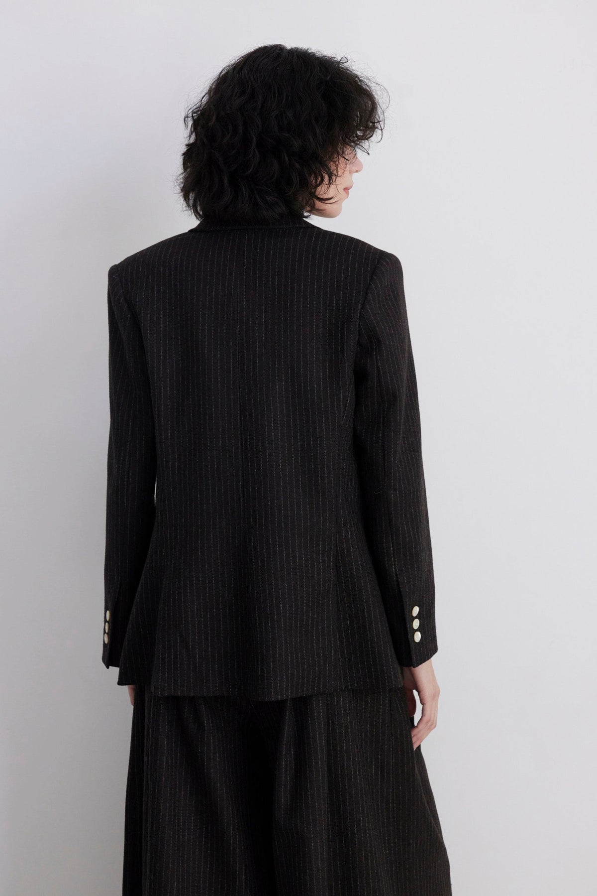 Bianca Peak Lapel Blazer in Wool Jackets CHRISTINE ALCALAY - 5