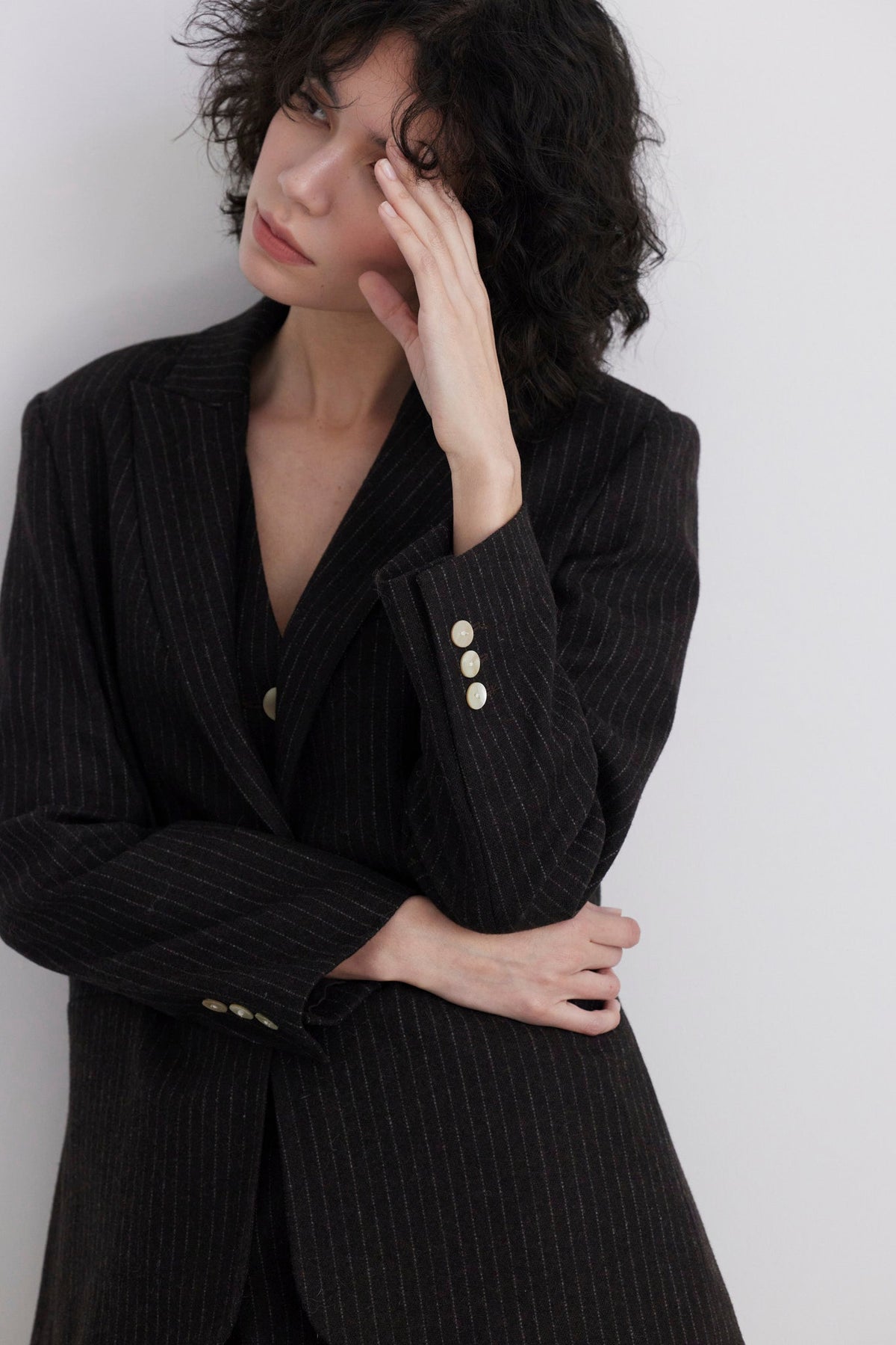Bianca Peak Lapel Blazer in Wool Jackets CHRISTINE ALCALAY - 2