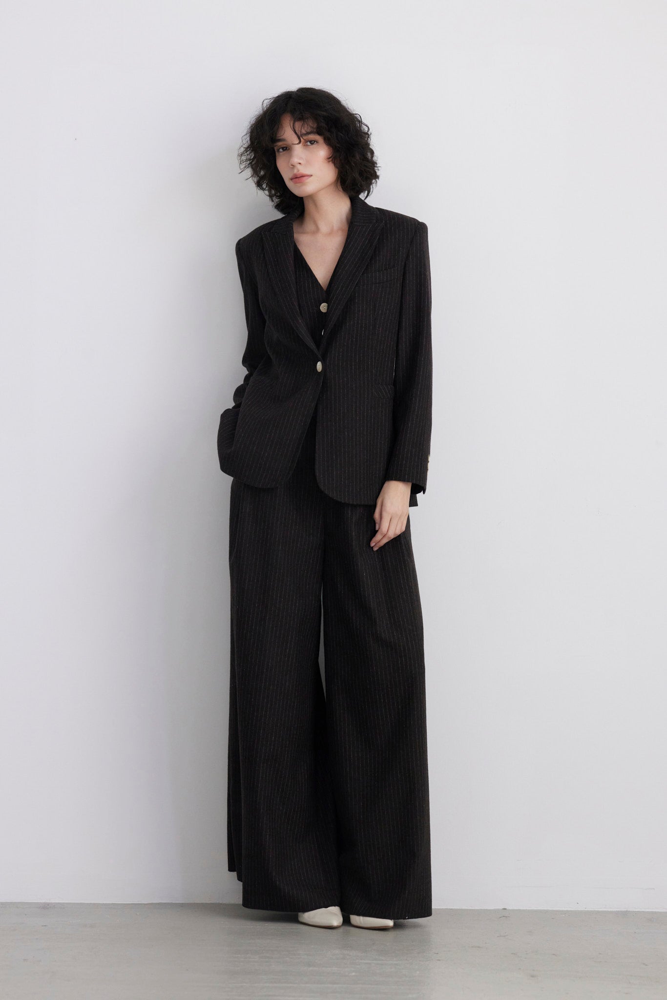 Bianca Peak Lapel Blazer in Wool Jackets CHRISTINE ALCALAY - 4